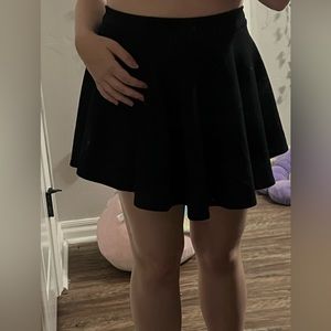 Black flowy skirt